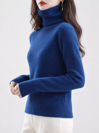 Full Size Turtleneck Long Sleeve Sweater Plus Size