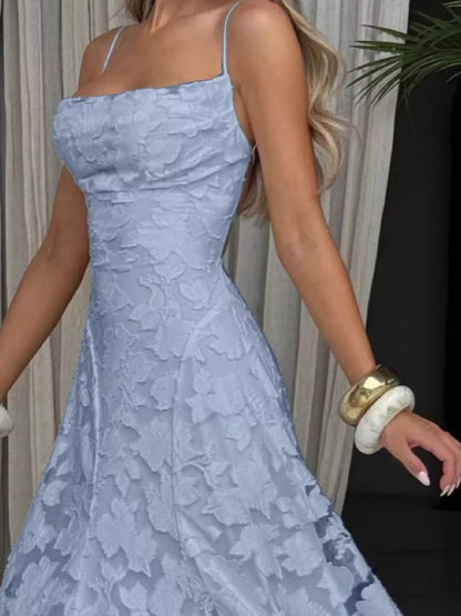 Backless Lace Maxi Dress