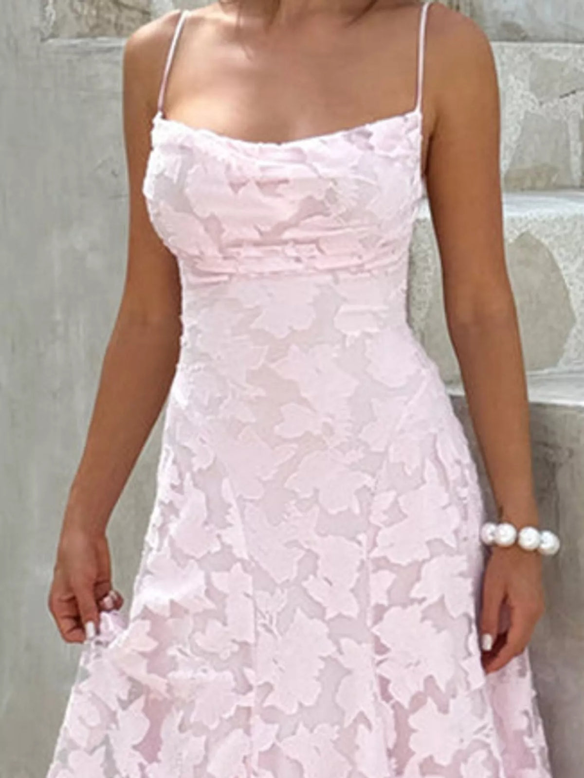 Backless Lace Maxi Dress