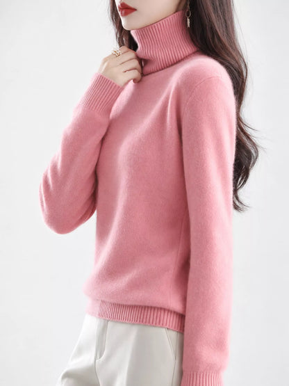 Full Size Turtleneck Long Sleeve Sweater Plus Size
