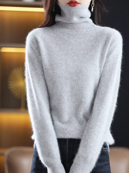 Full Size Turtleneck Long Sleeve Sweater Plus Size