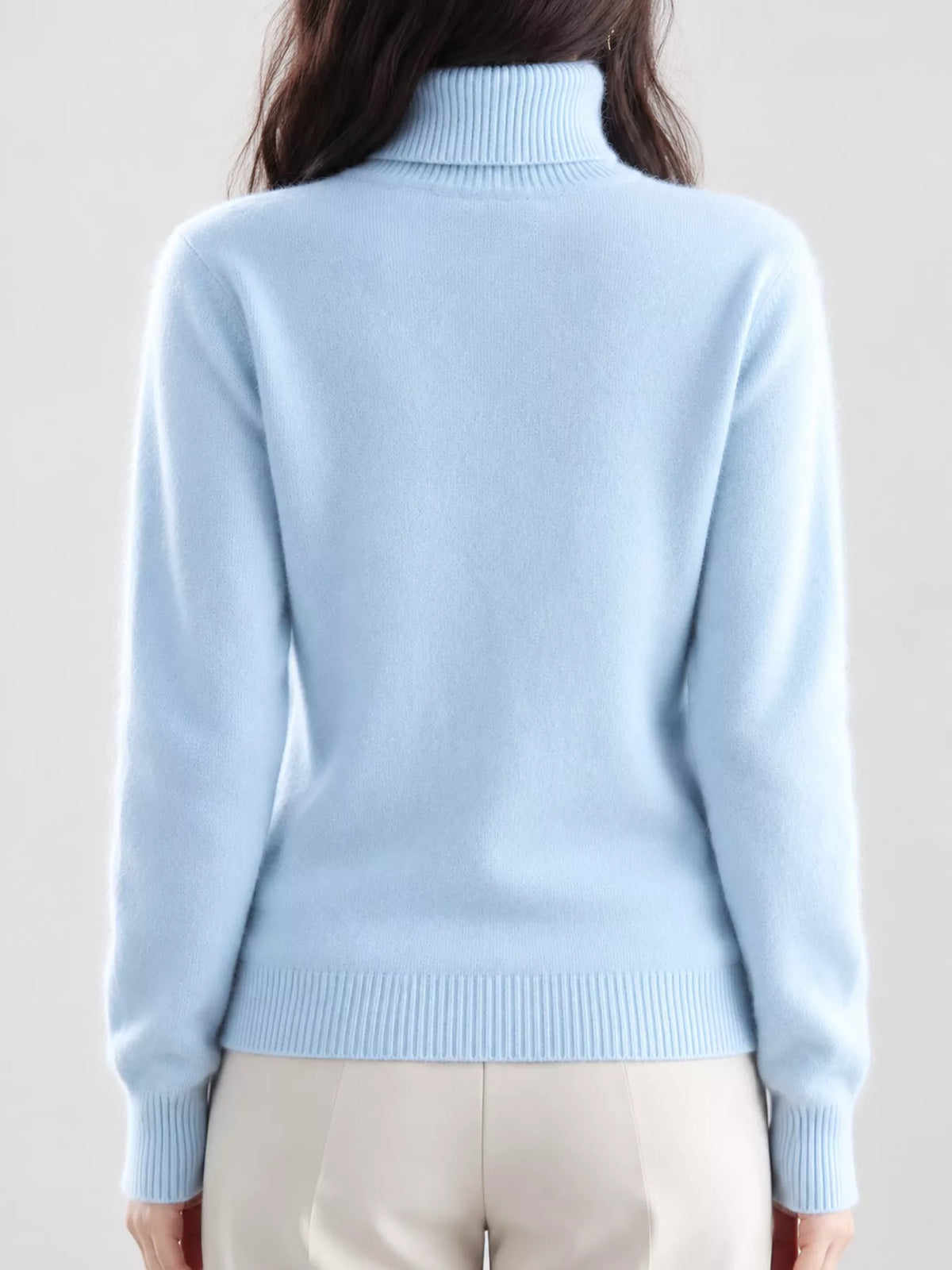 Full Size Turtleneck Long Sleeve Sweater Plus Size
