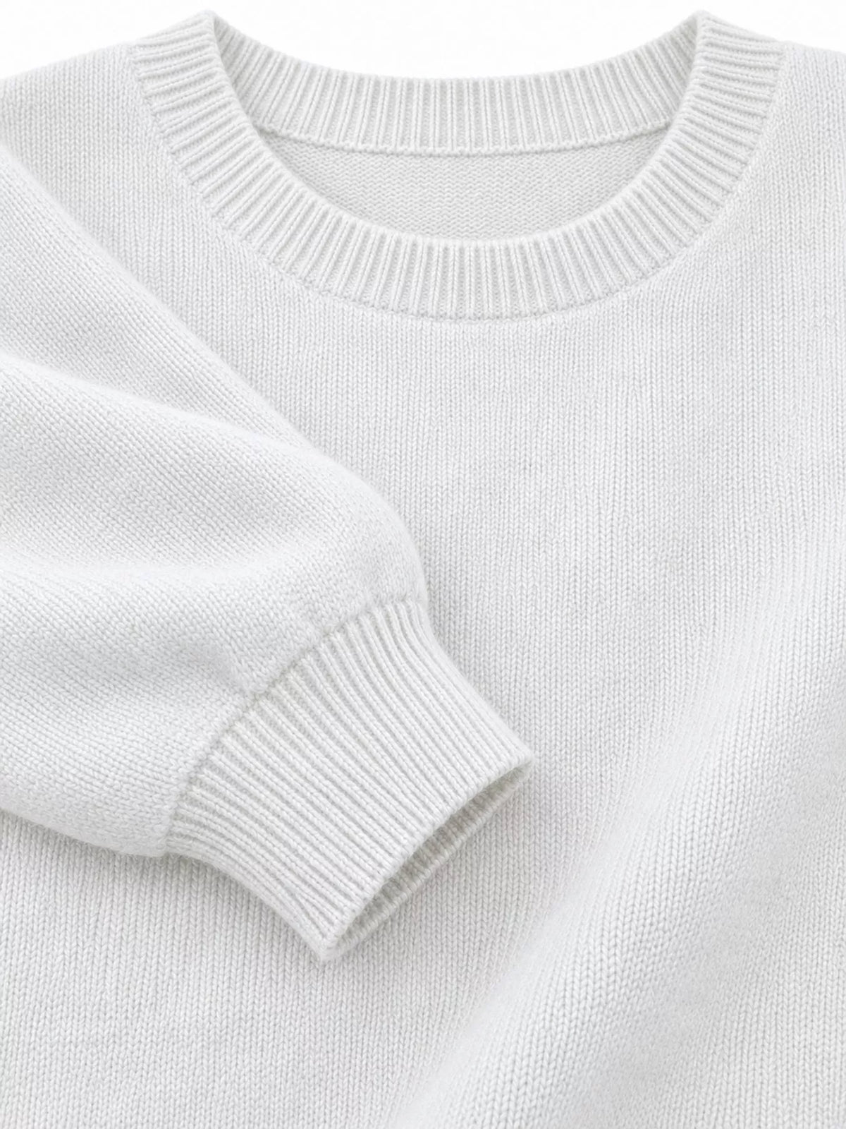 Full Size Classic Crew Neck Sweater Plus Size