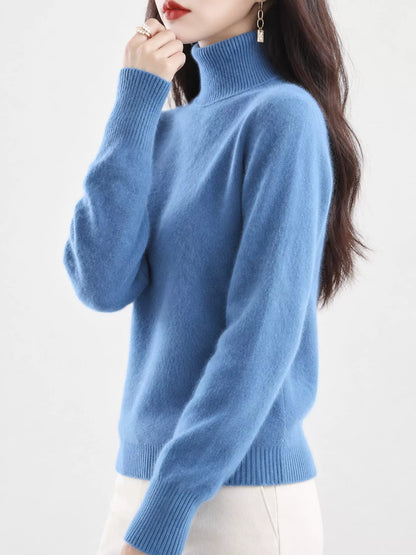 Full Size Turtleneck Long Sleeve Sweater Plus Size