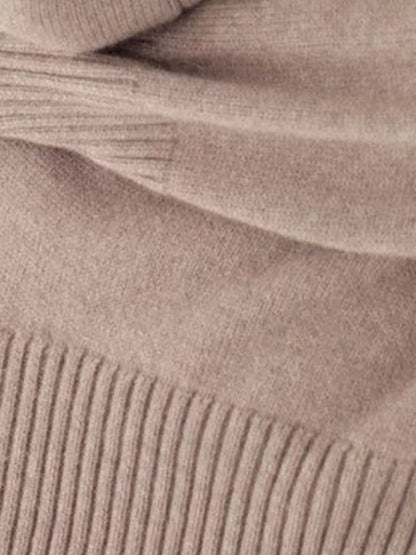 Turtleneck Dropped Shoulder Sweater