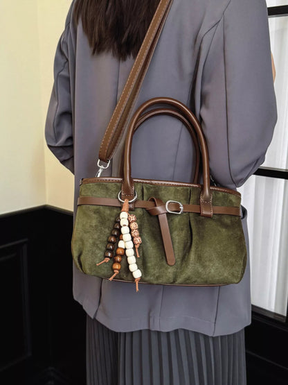 Vintage Ruched Crossbody Bag