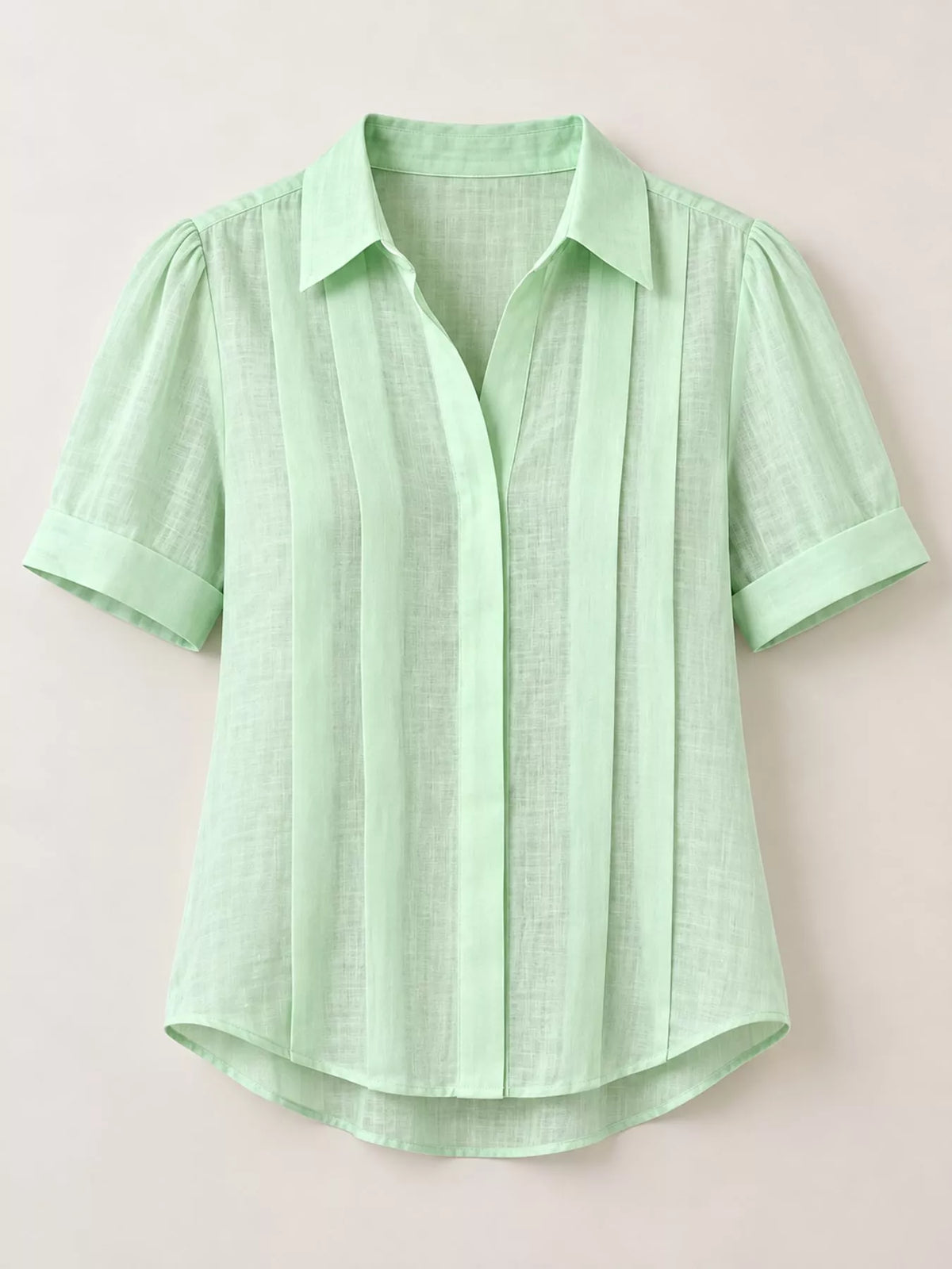 Full Size Button Up Short Sleeve Shirt Plus Size