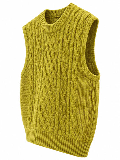 Cable-Knit Sweater Vest