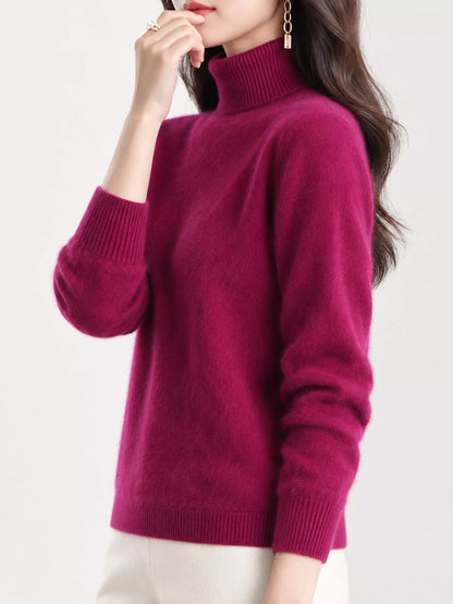 Full Size Turtleneck Long Sleeve Sweater Plus Size