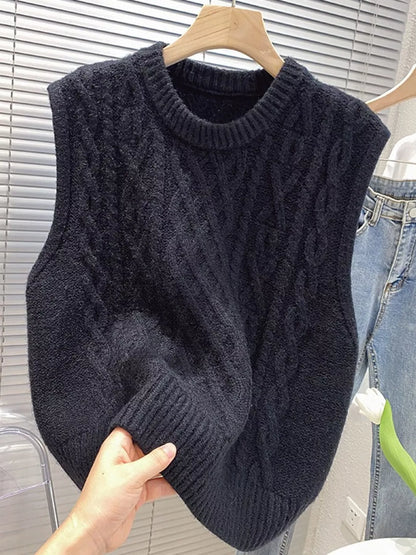 Cable-Knit Sweater Vest