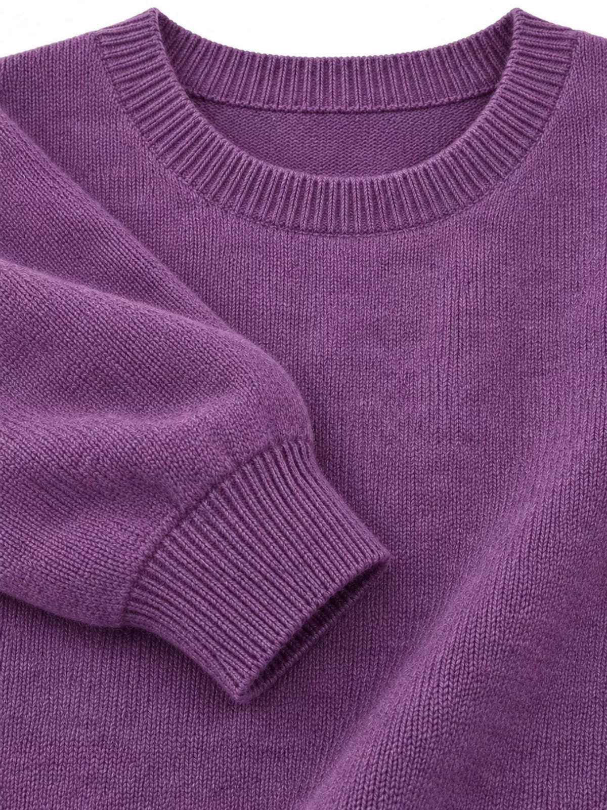 Full Size Classic Crew Neck Sweater Plus Size