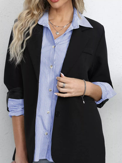 Casual Striped Button-Down Shirt