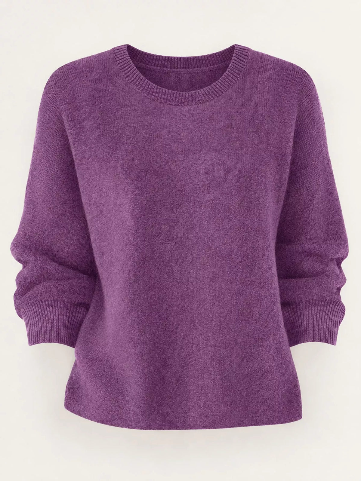 Full Size Classic Crew Neck Sweater Plus Size