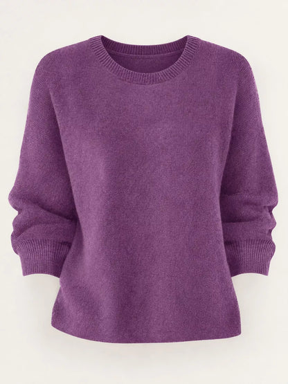 Full Size Classic Crew Neck Sweater Plus Size