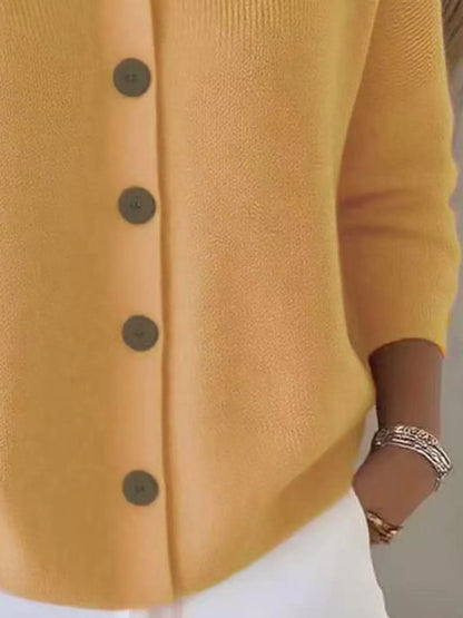 Full Size Collared Button-Down Knit Cardigan Plus Size