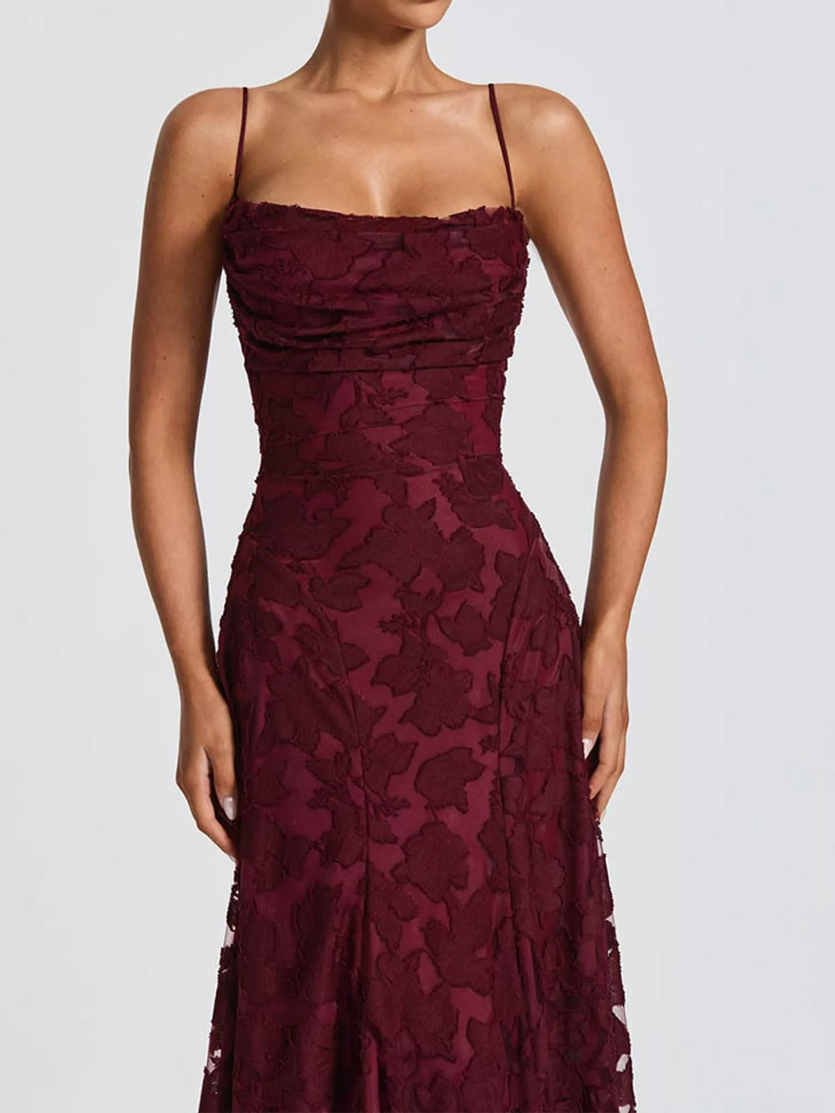Backless Lace Maxi Dress