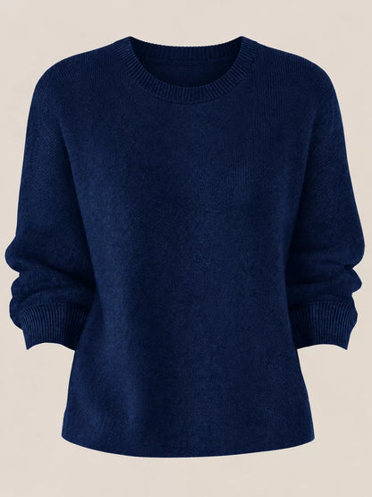 Full Size Classic Crew Neck Sweater Plus Size
