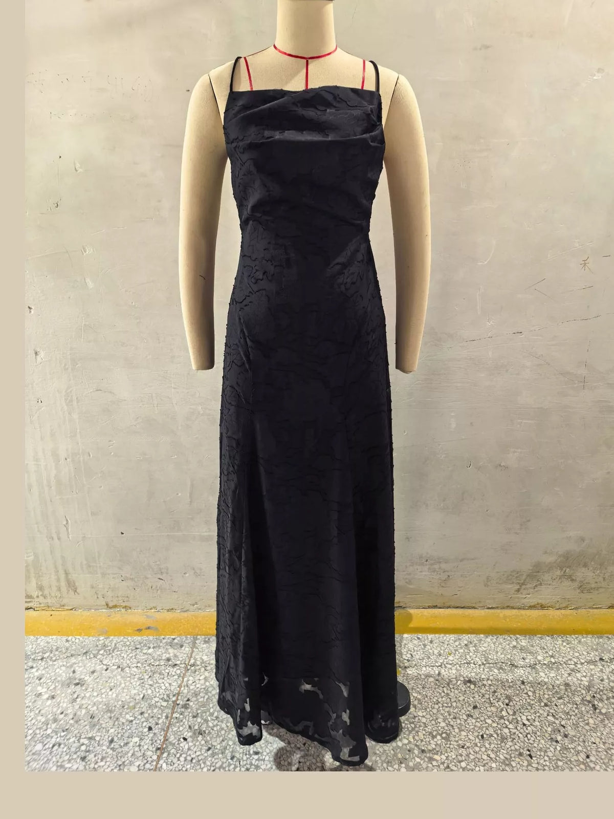 Backless Lace Maxi Dress