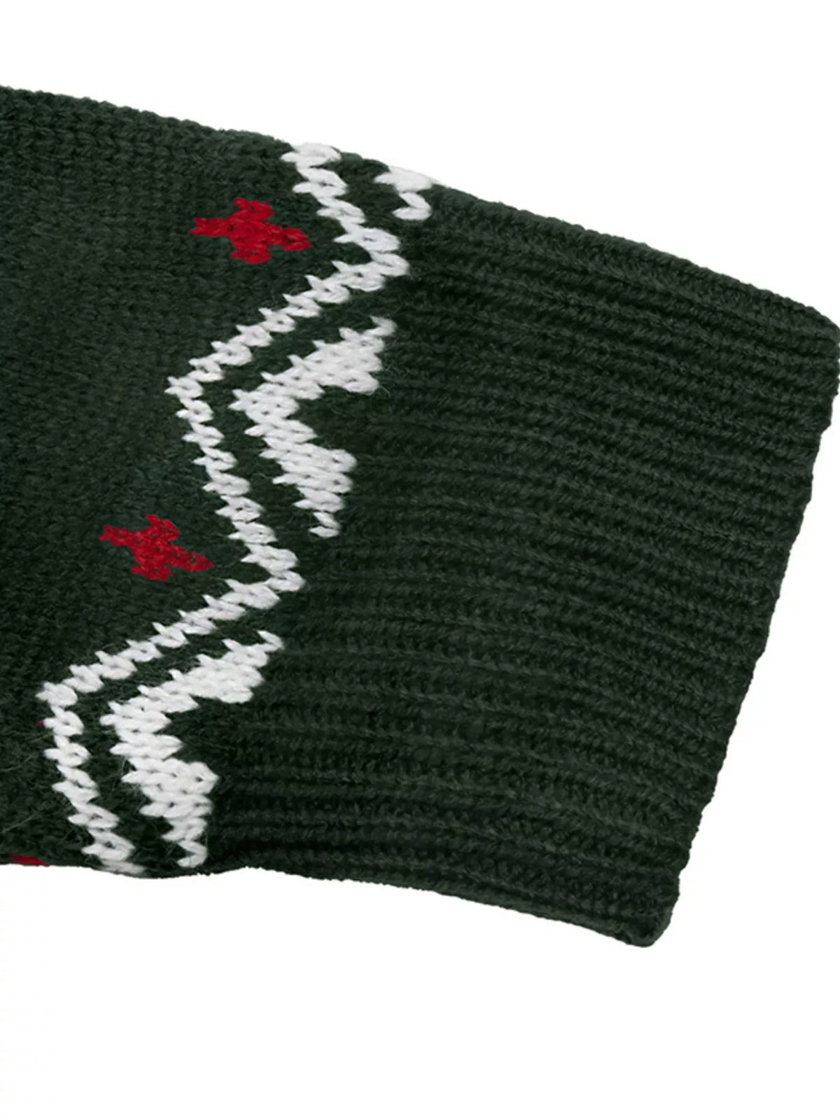 Christmas Tree Pattern Round Neck Sweater