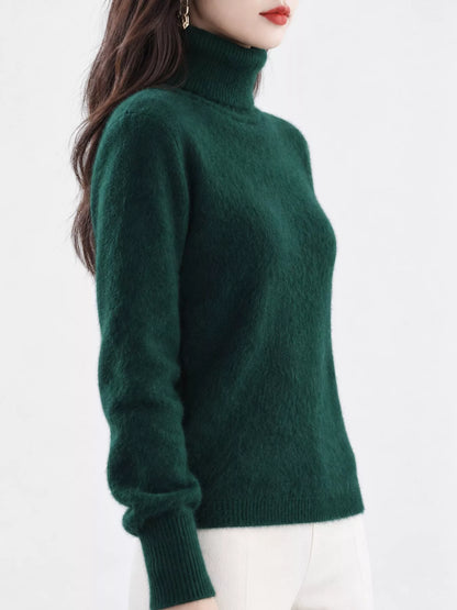Full Size Turtleneck Long Sleeve Sweater Plus Size
