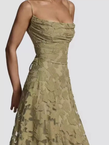 Backless Lace Maxi Dress