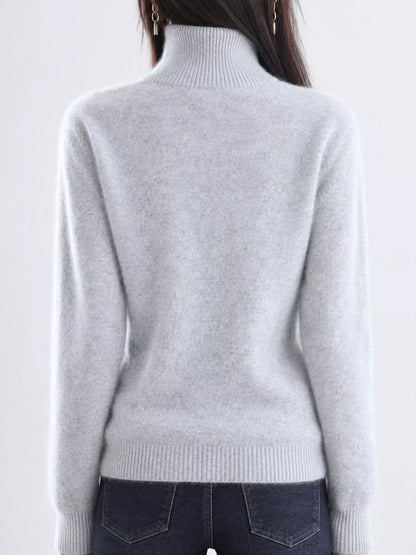Full Size Turtleneck Long Sleeve Sweater Plus Size