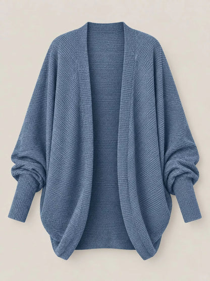 Open-Front Batwing Sleeve Cardigan