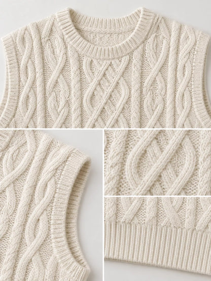 Cable-Knit Sweater Vest