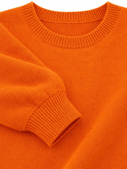 Full Size Classic Crew Neck Sweater Plus Size
