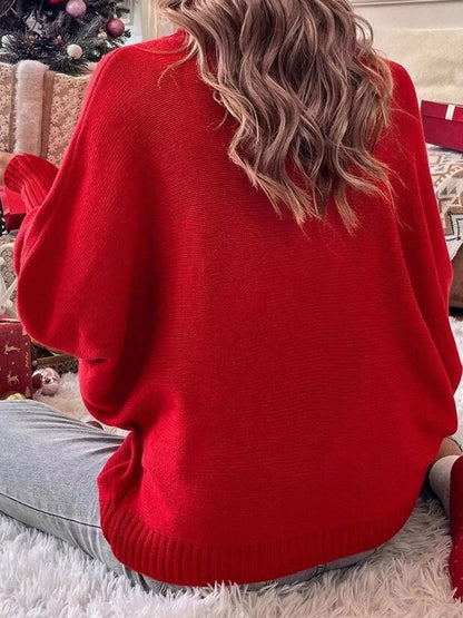 Christmas Letter Turtleneck Sweater