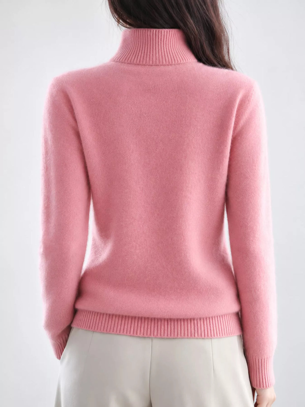 Full Size Turtleneck Long Sleeve Sweater Plus Size