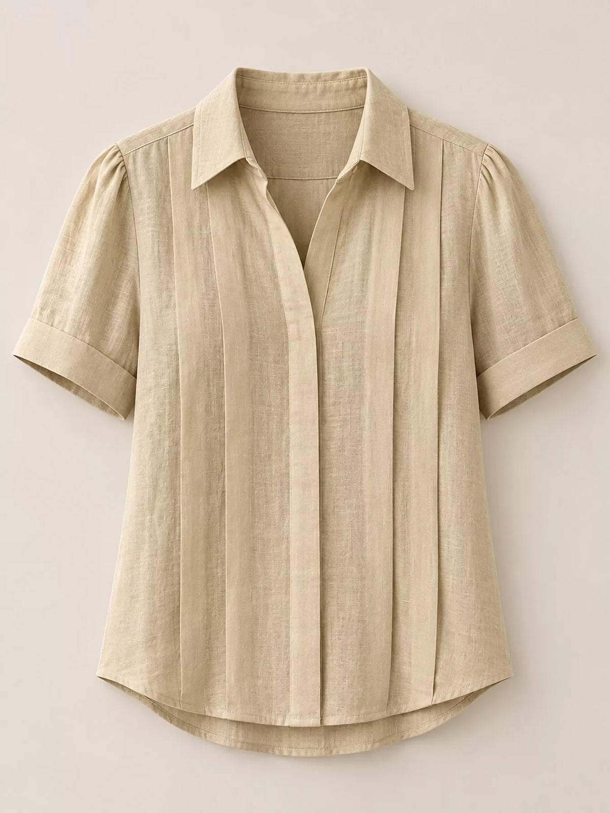 Full Size Button Up Short Sleeve Shirt Plus Size