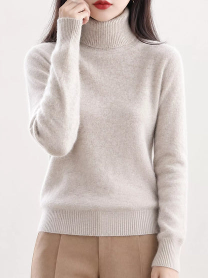 Full Size Turtleneck Long Sleeve Sweater Plus Size