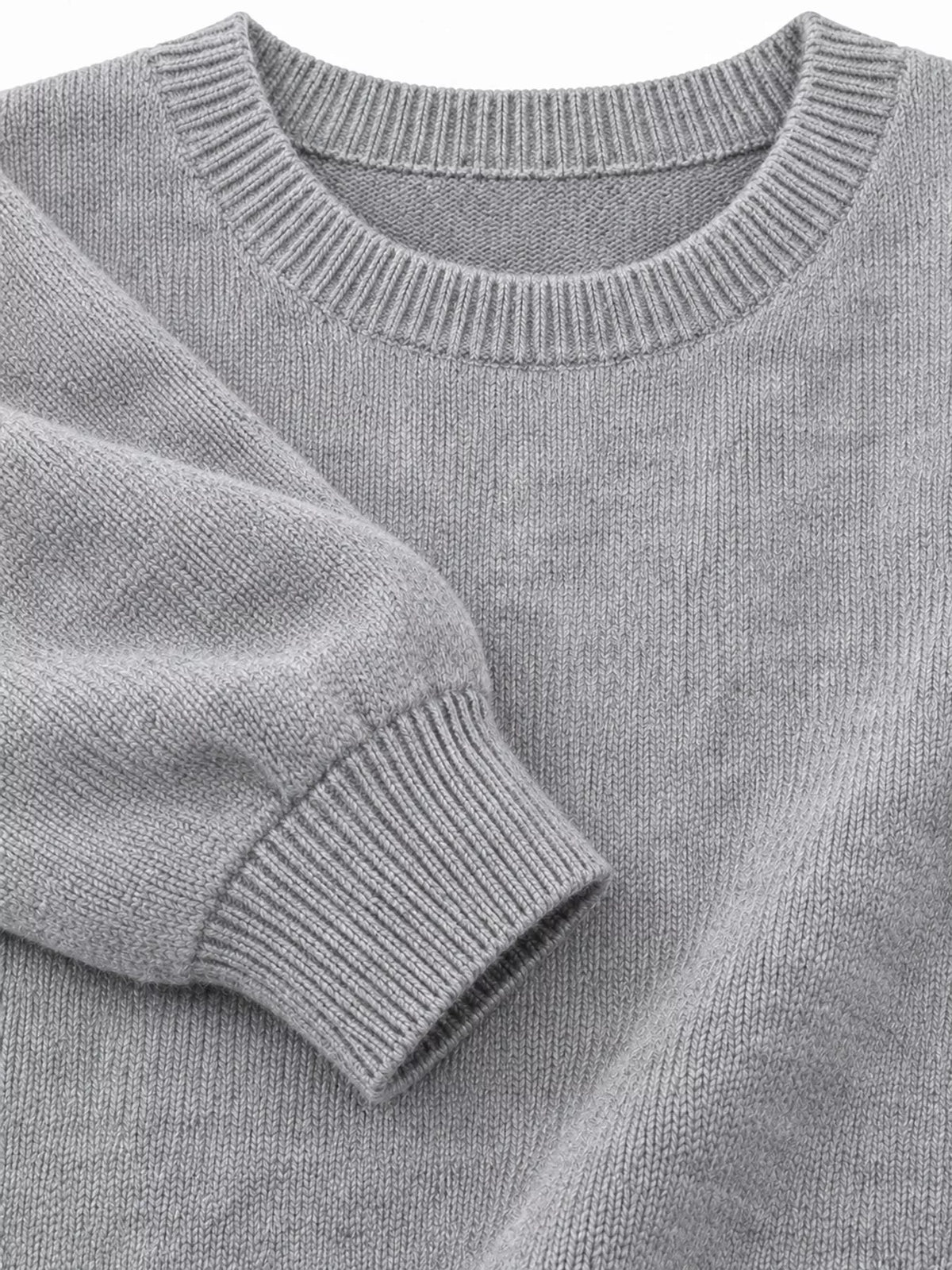 Full Size Classic Crew Neck Sweater Plus Size