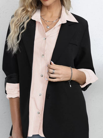 Casual Striped Button-Down Shirt