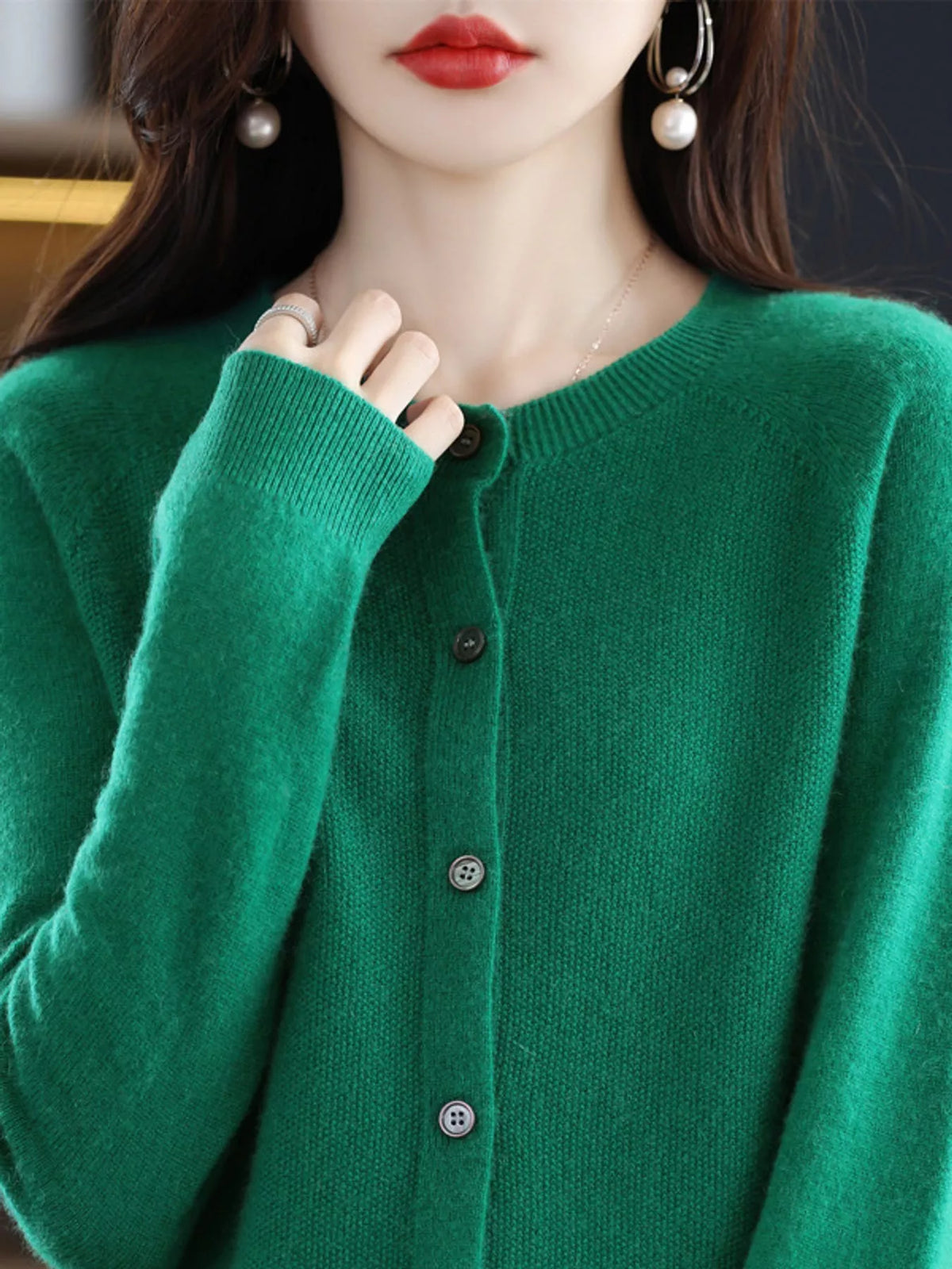 Button-Down Long Sleeve Cardigan