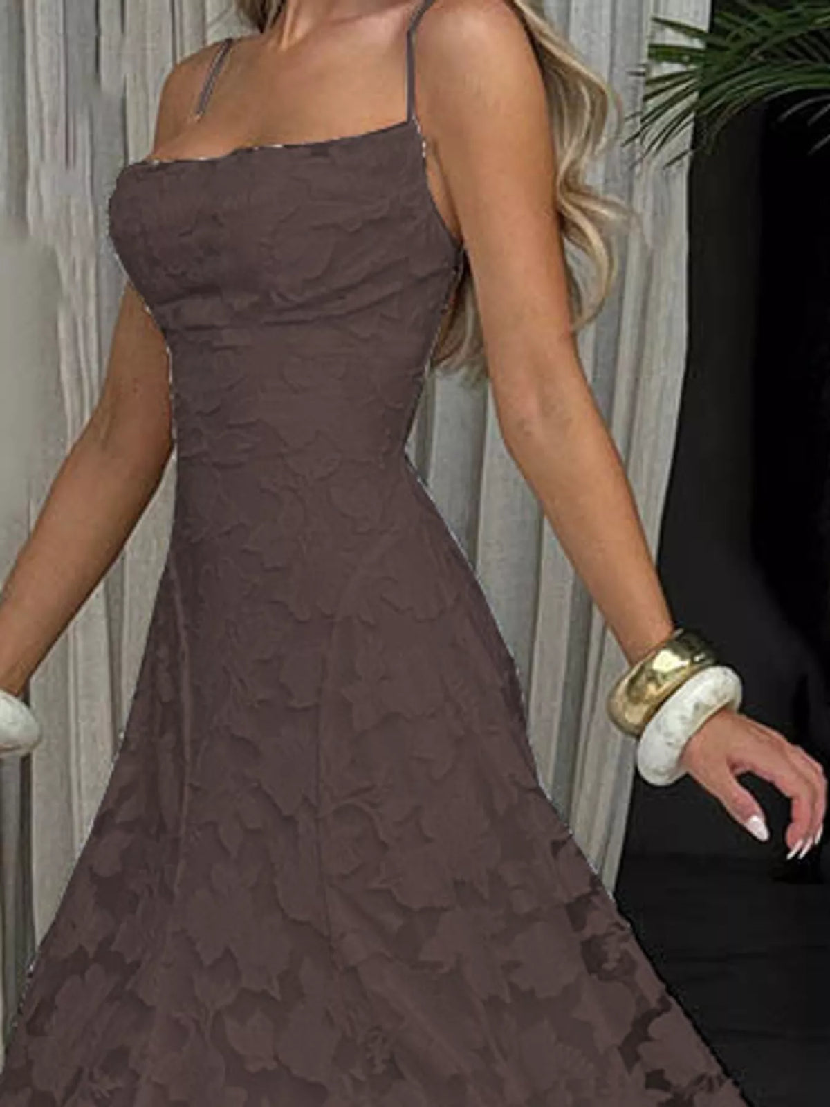 Backless Lace Maxi Dress