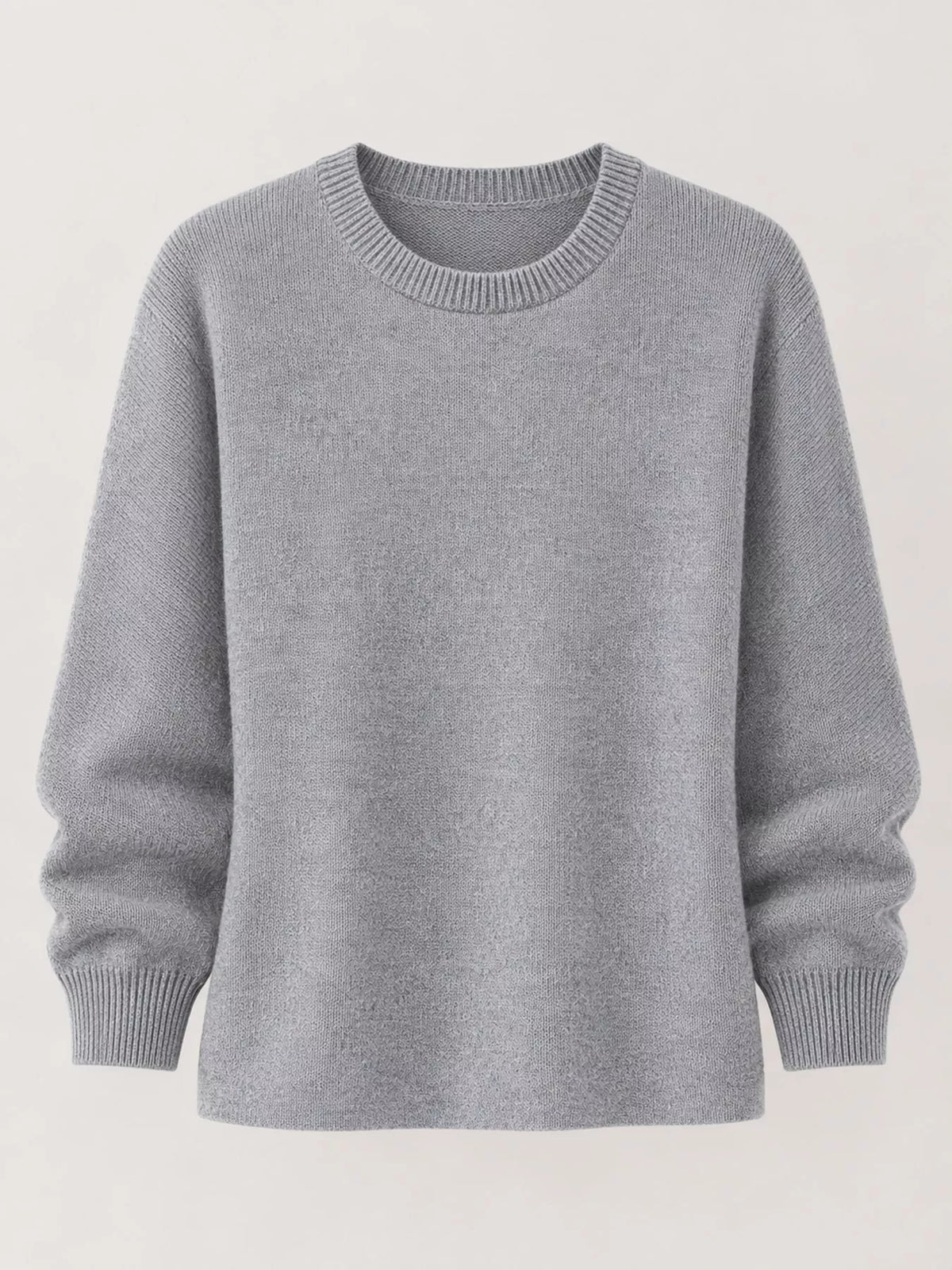 Full Size Classic Crew Neck Sweater Plus Size
