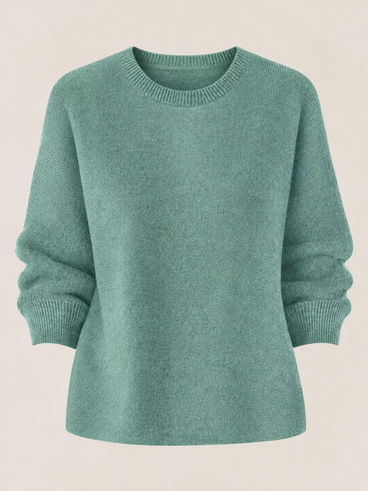 Full Size Classic Crew Neck Sweater Plus Size