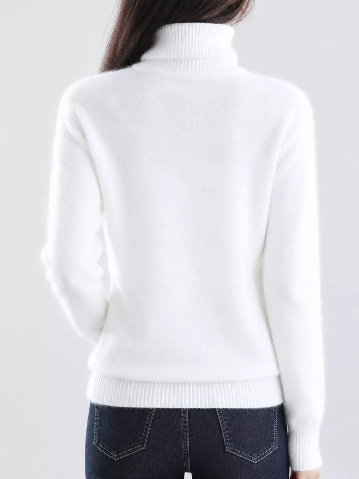 Full Size Turtleneck Long Sleeve Sweater Plus Size