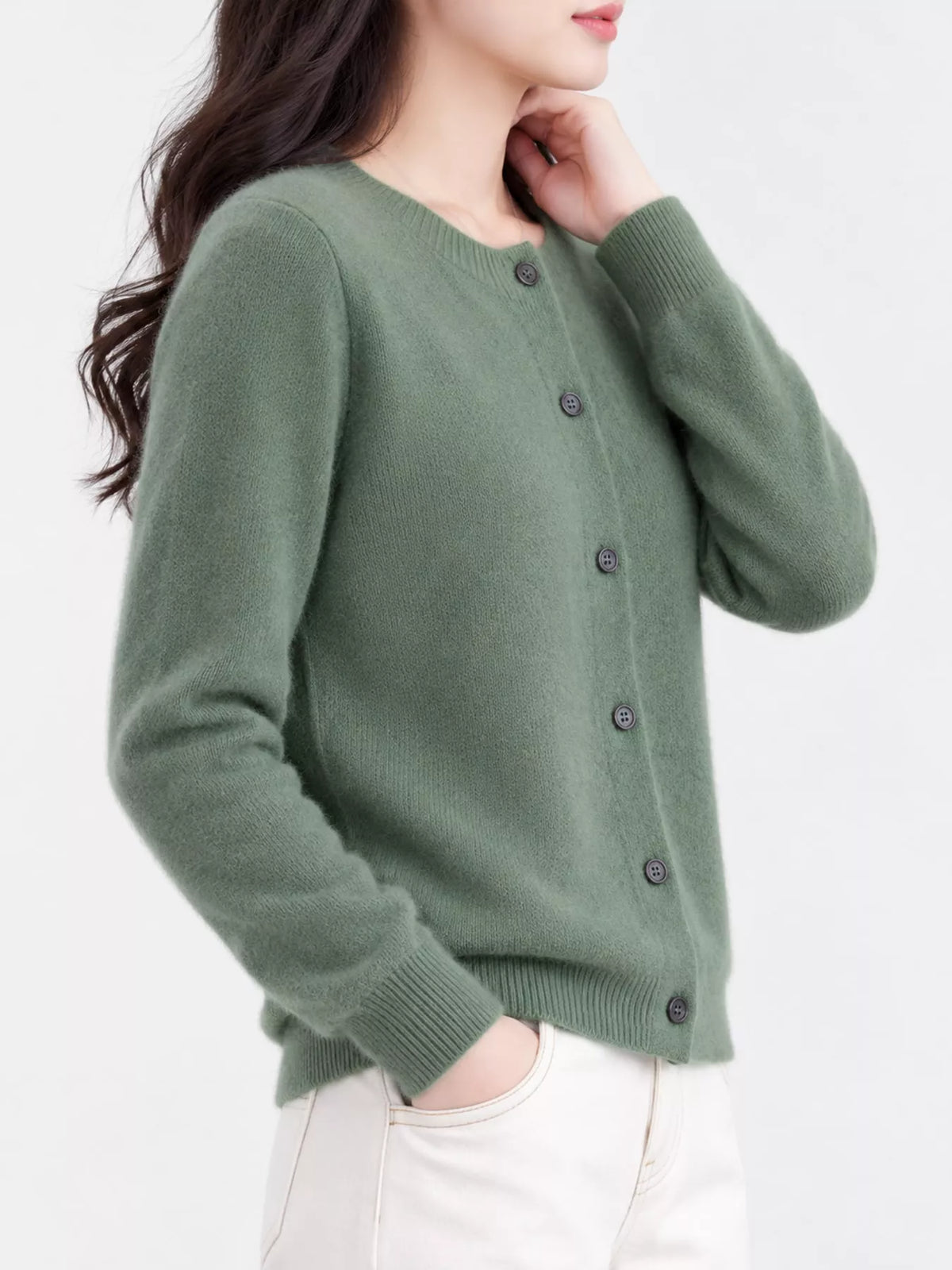 Button-Down Long Sleeve Cardigan