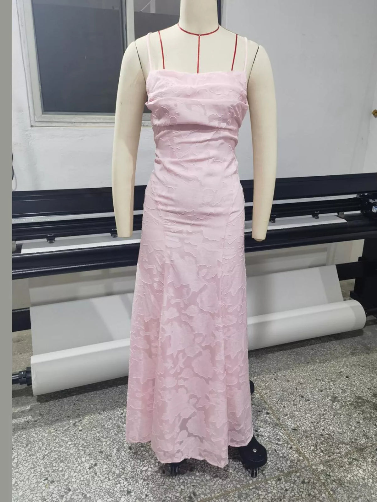 Backless Lace Maxi Dress