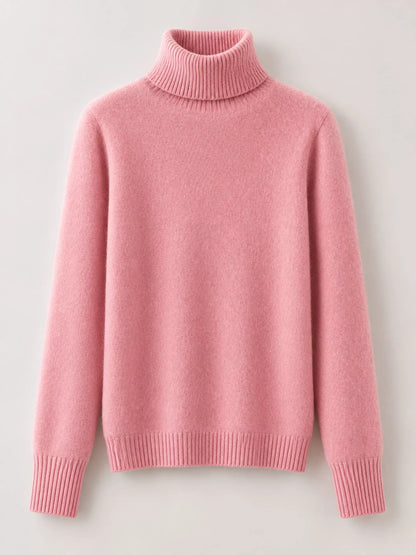 Full Size Turtleneck Long Sleeve Sweater Plus Size