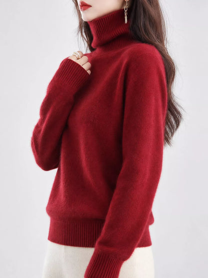 Full Size Turtleneck Long Sleeve Sweater Plus Size