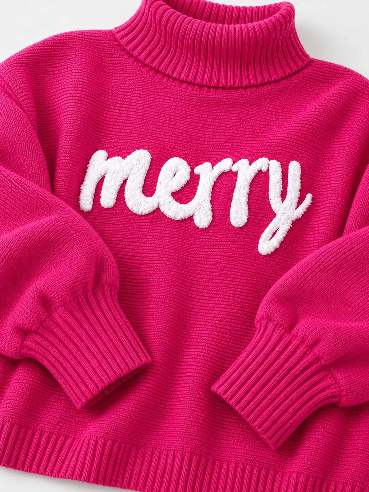 Christmas Letter Turtleneck Sweater