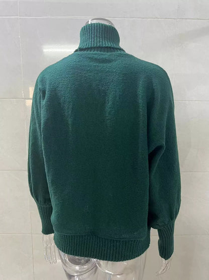 Christmas Letter Turtleneck Sweater