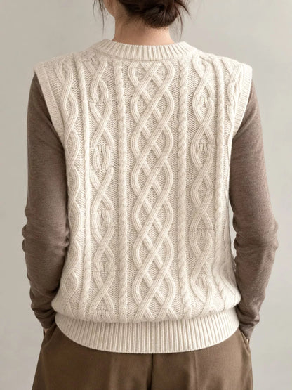 Cable-Knit Sweater Vest
