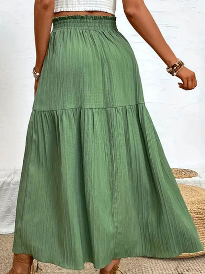 Frill Slit Skirt