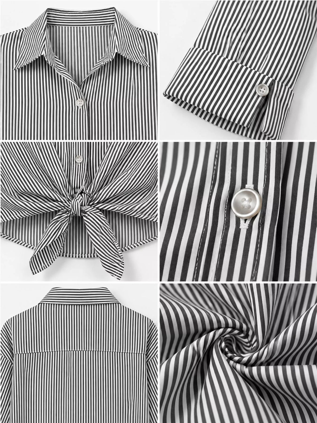 Casual Striped Button-Down Shirt