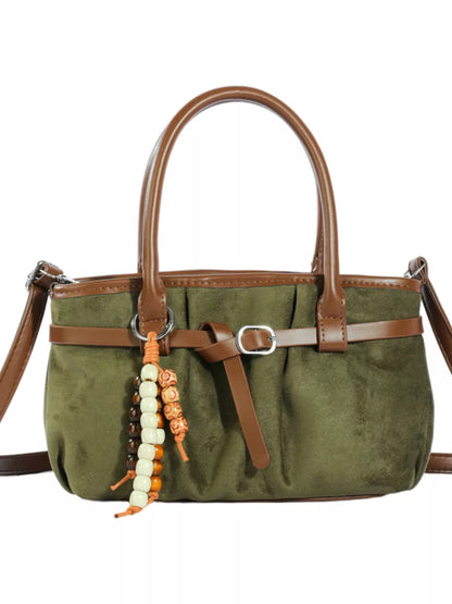 Vintage Ruched Crossbody Bag